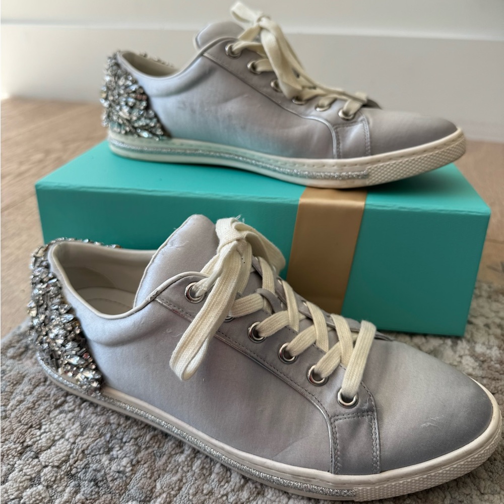 Badgley Mischka studded sneakers size 6.5